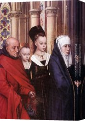 The Presentation Canvas Paintings - The Presentation in the Temple [detail 1] by Hans Memling